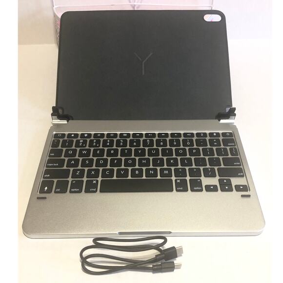 Brydge 11 Pro Wireless Bluetooth Backlit Case Keyboard IPad Pro 11" Inch Silver - Picture 1 of 14